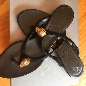 Alexander McQueen flat skull sandal